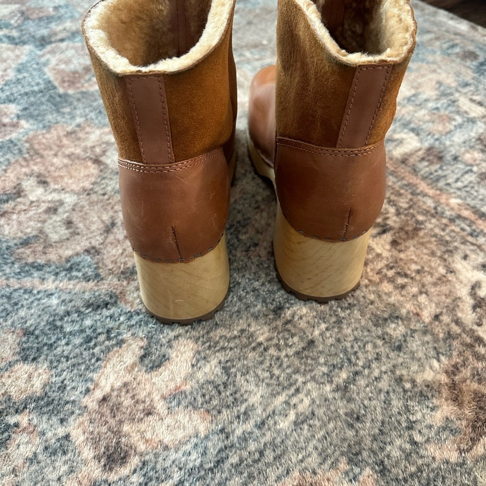 MIA Tan Ankle Boots with Shearling Lining - Picture 5 of 10